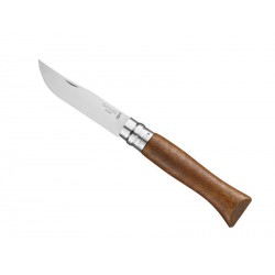 Couteau de poche classique inox n°9 manche noyer Opinel