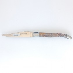 Couteau de poche Laguiole 12cmmolaire de mammouth brune- Laguiole en Aubrac