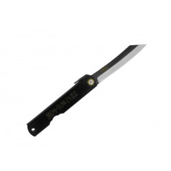 Couteau de poche Higonokami luxe noir 10cm carbone