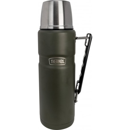 Bouteille isotherme incassable inoxydable King kaki 1.2L - Thermos