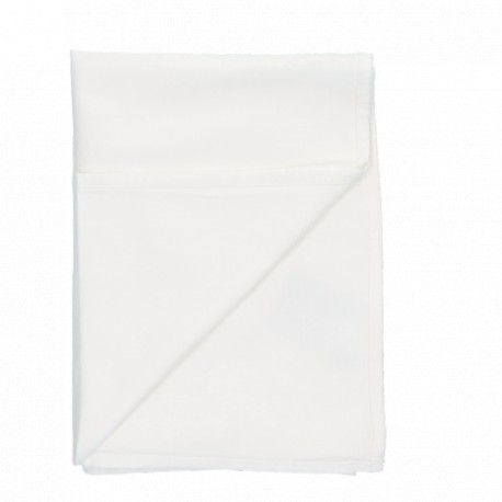 Nappe coton pearl white rectangulaire 140x260cm - Organic home