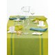 Nappe rectangulaire 150x250cm basic lignée vert Tint