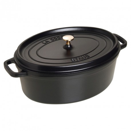 Cocotte en fonte ovale noire  - Staub