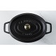 Cocotte en fonte ovale noire  - Staub